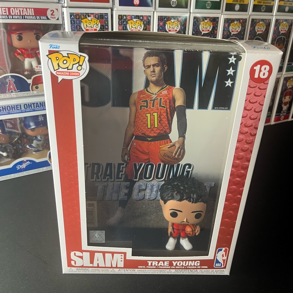 Funko POP! NBA Cover: Slam – Trae Young #18 Atlanta Hawks Vinyl Figure